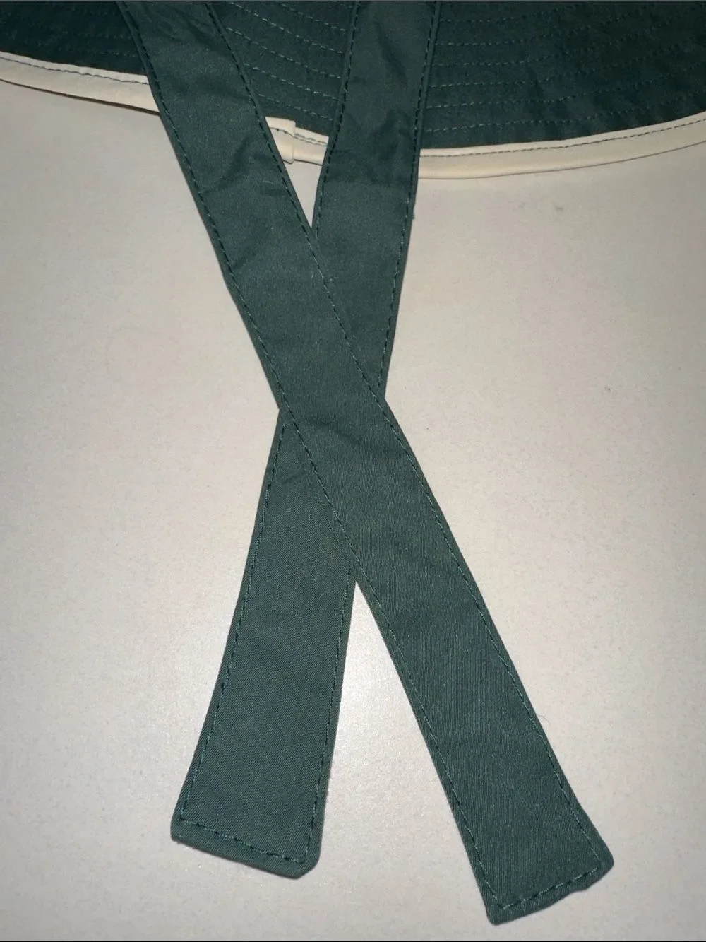 PS OS Reversible Ivory Green Mother’s Day Gardening Hat Nylon with Ties